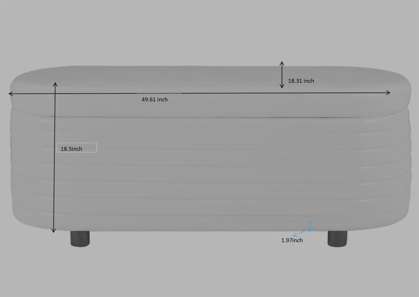 White Velvet Multi-Functional Storage Bench