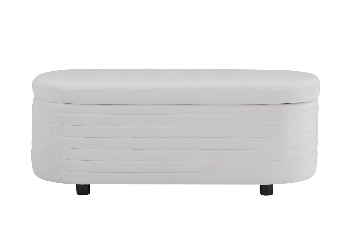 White Velvet Multi-Functional Storage Bench