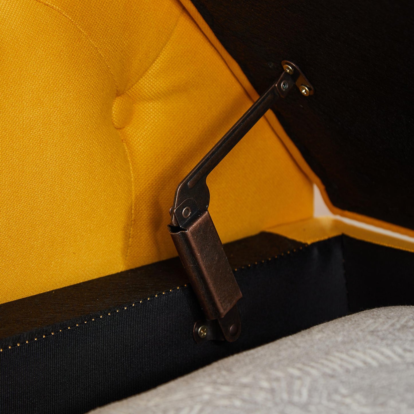 Yellow Large Storage Sofa Bench