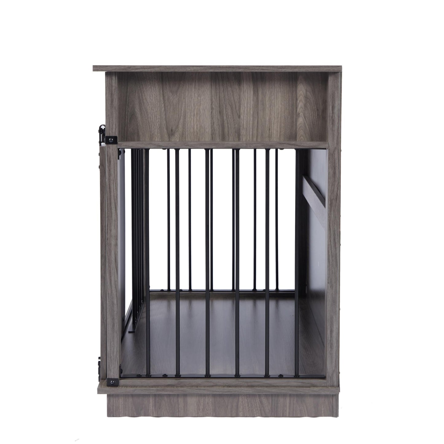 Grey Dog Crate Furniture Kennel for Small/Medium Dogs