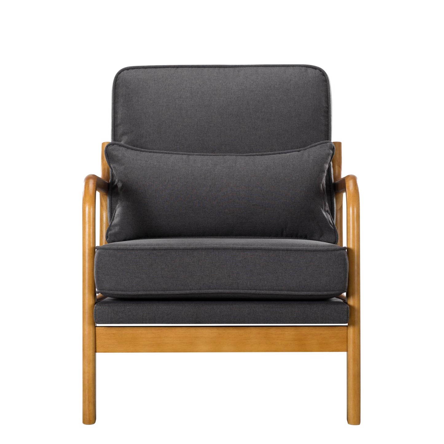 25.4” Charcoal Modern Accent Chair