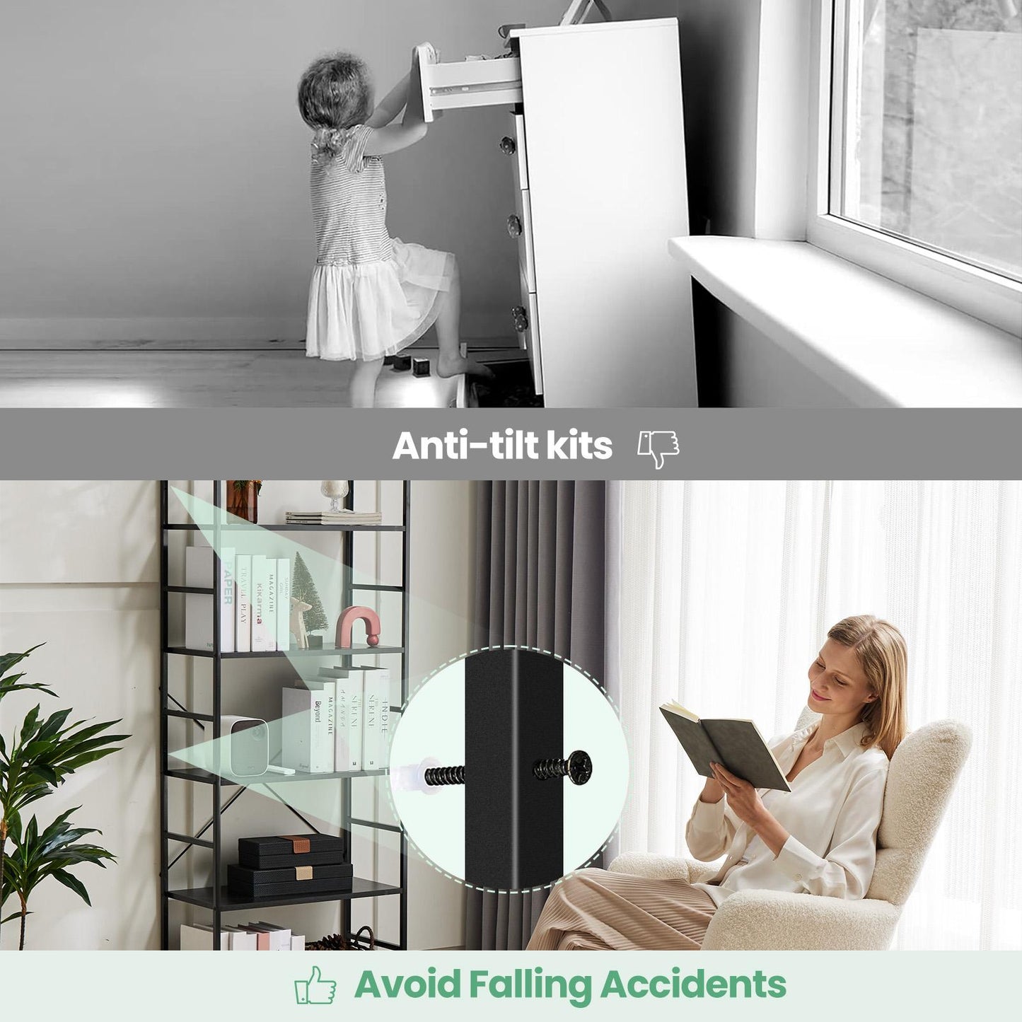 Black Classically Modern Book Shelf