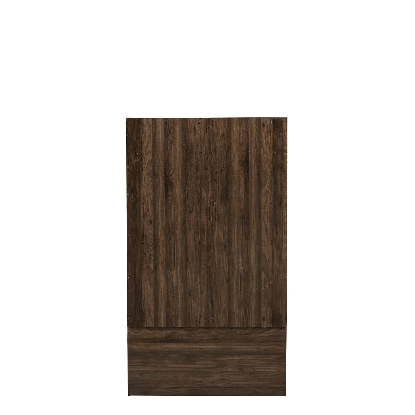 Dark Brown Coat Rack w/ Shoe Cabinet Storage