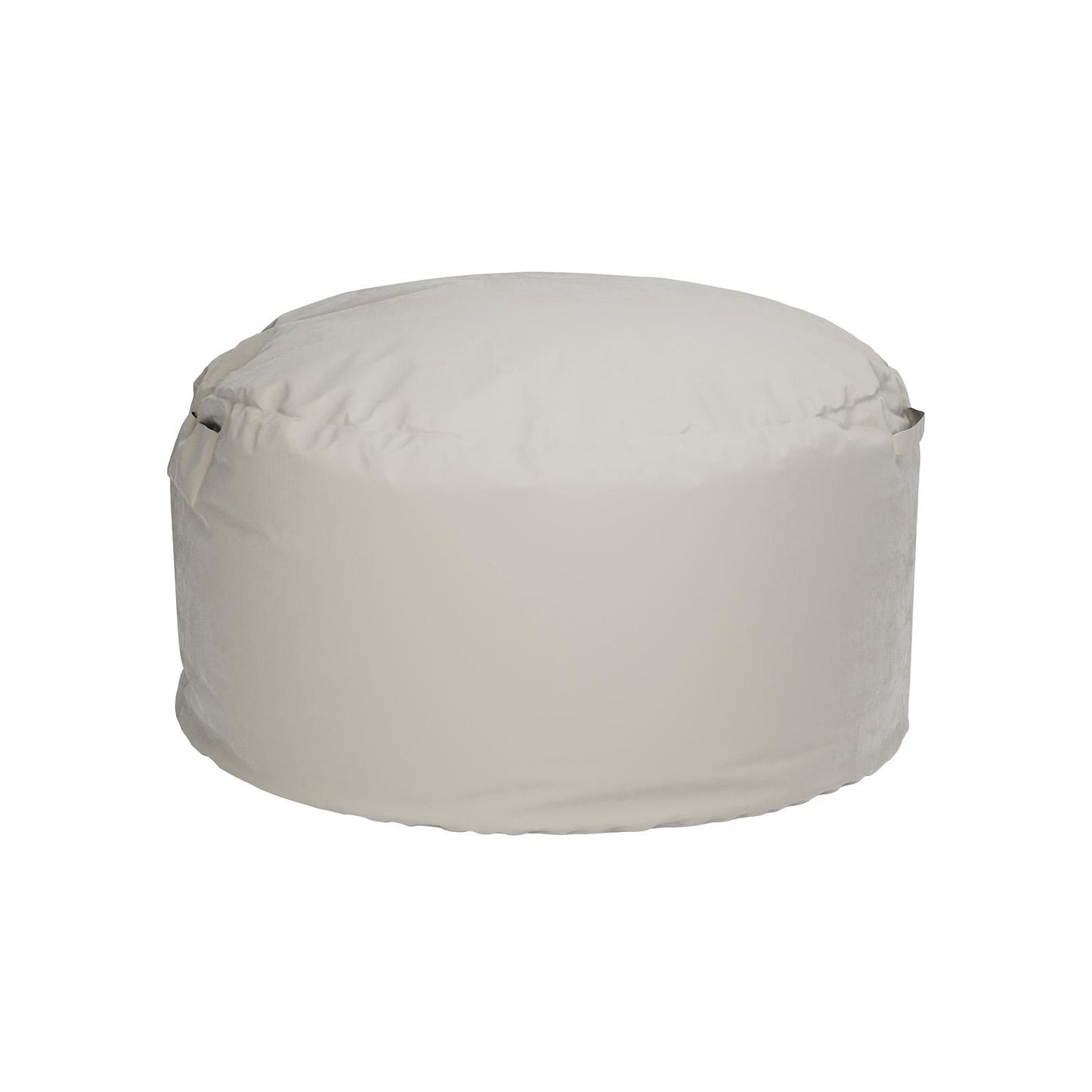 Grey Large Foam Filled Bean Bag Chair w/ Removable Cover