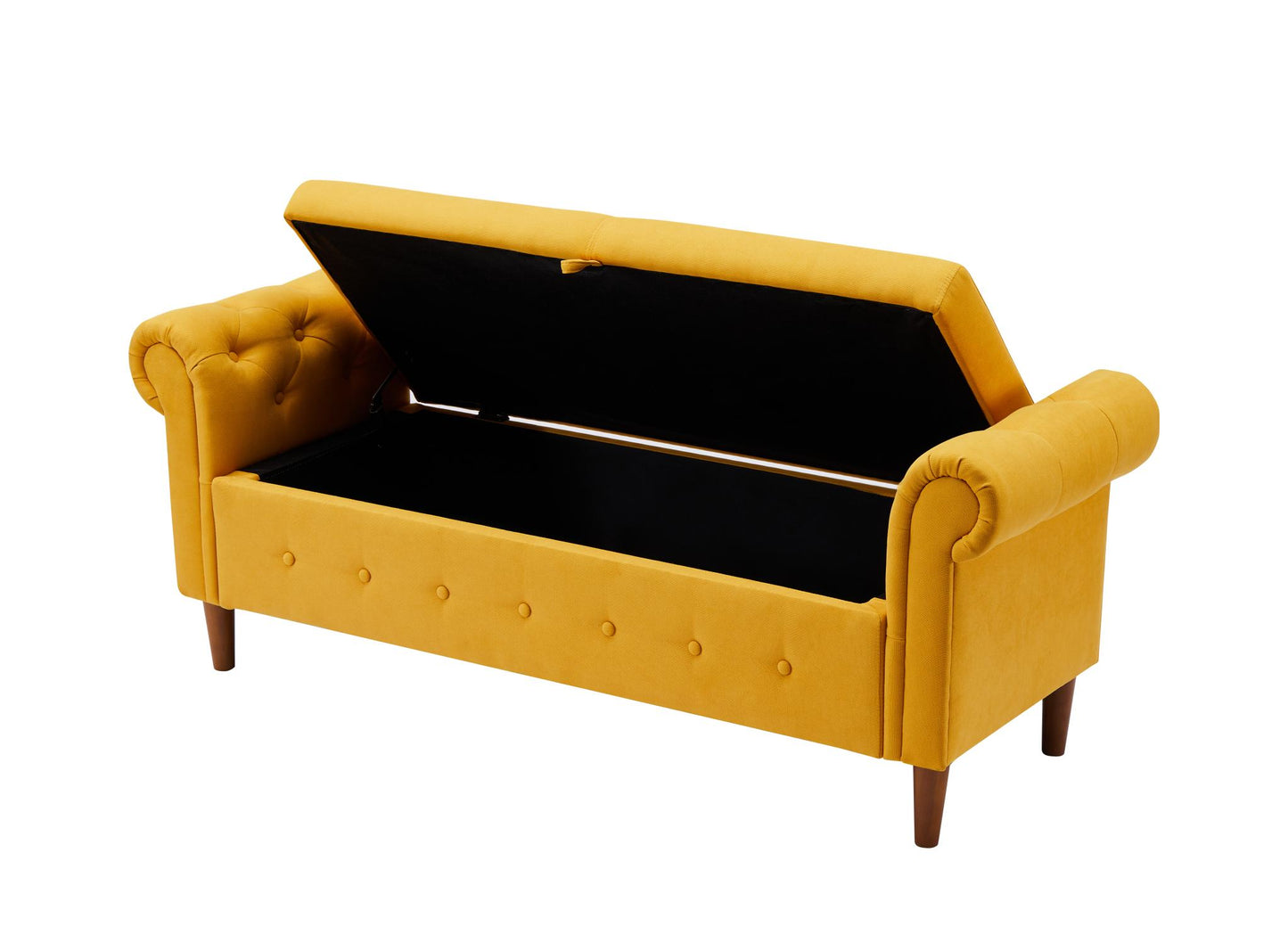 Yellow Large Storage Sofa Bench