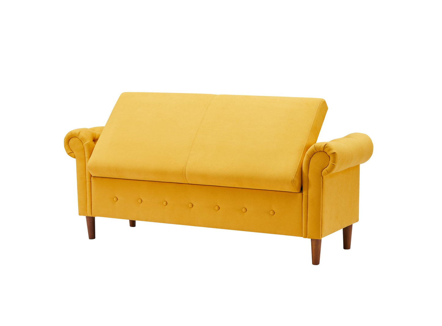 Yellow Large Storage Sofa Bench