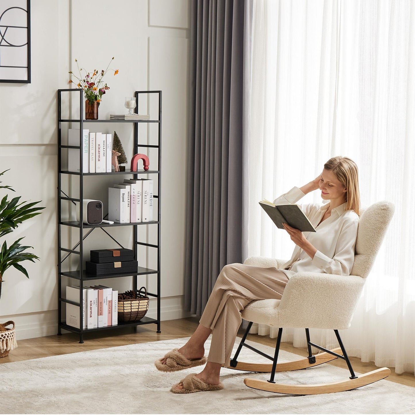 Black Classically Modern Book Shelf