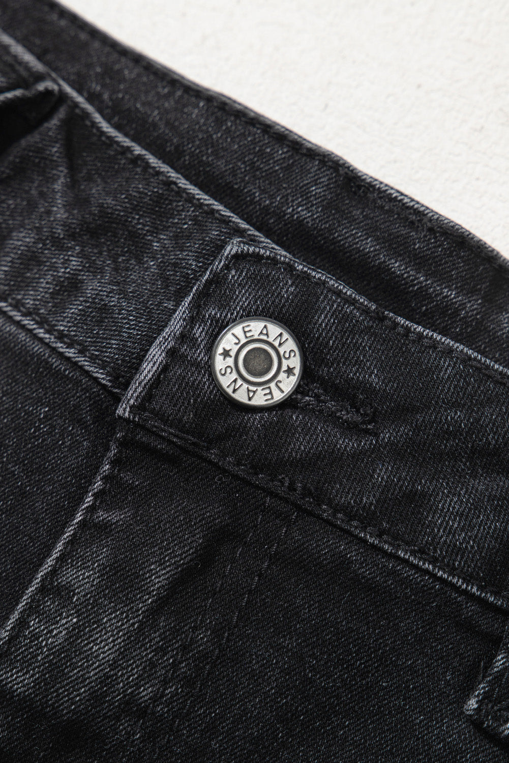 Black Wide Leg Pocketed High Waist Jeans