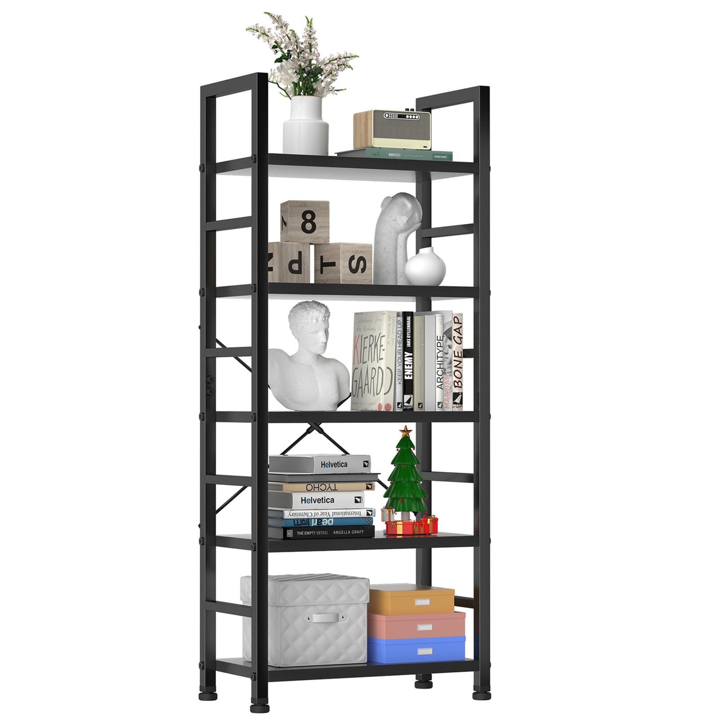 Black Classically Modern Book Shelf