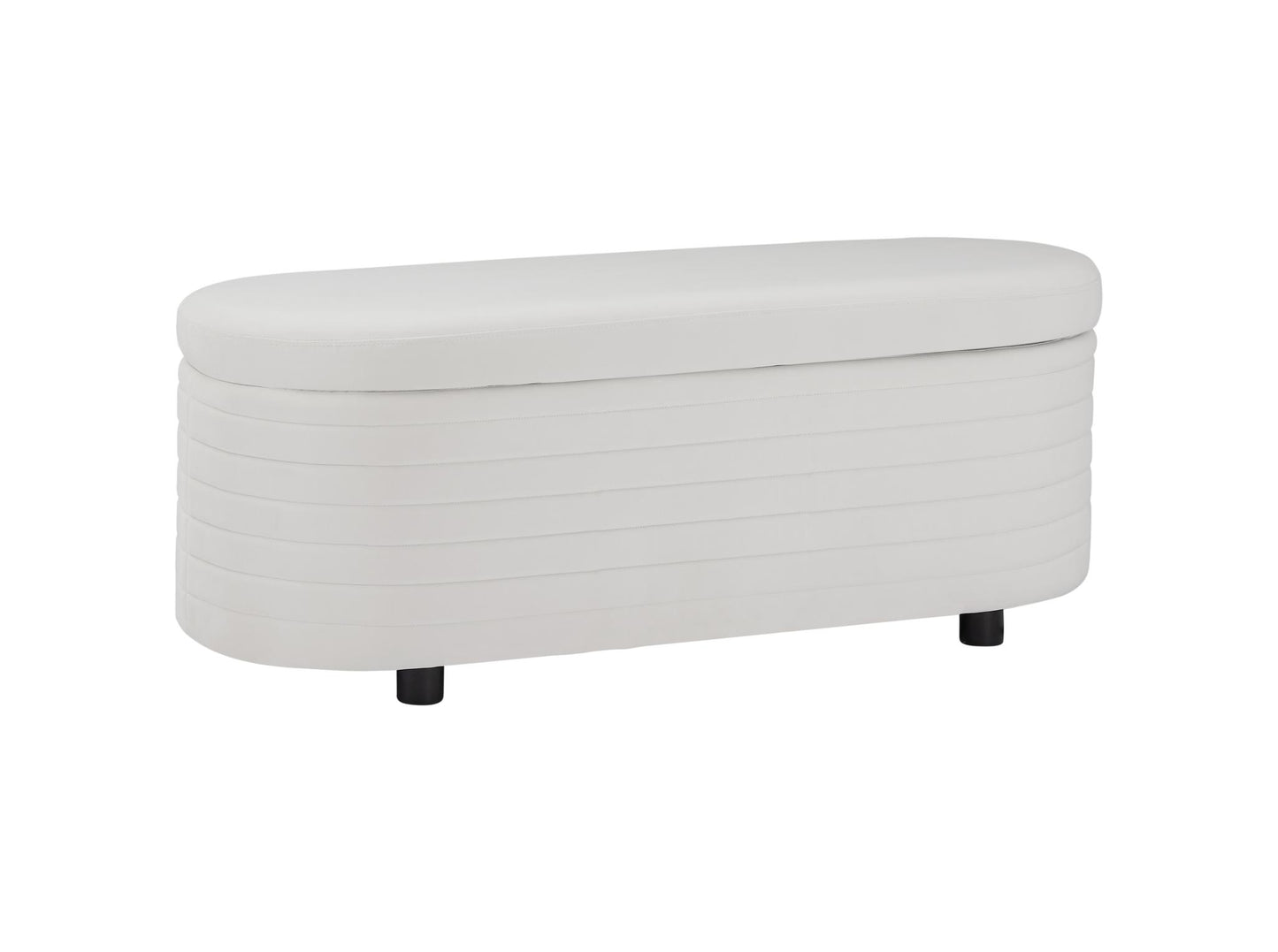 White Velvet Multi-Functional Storage Bench