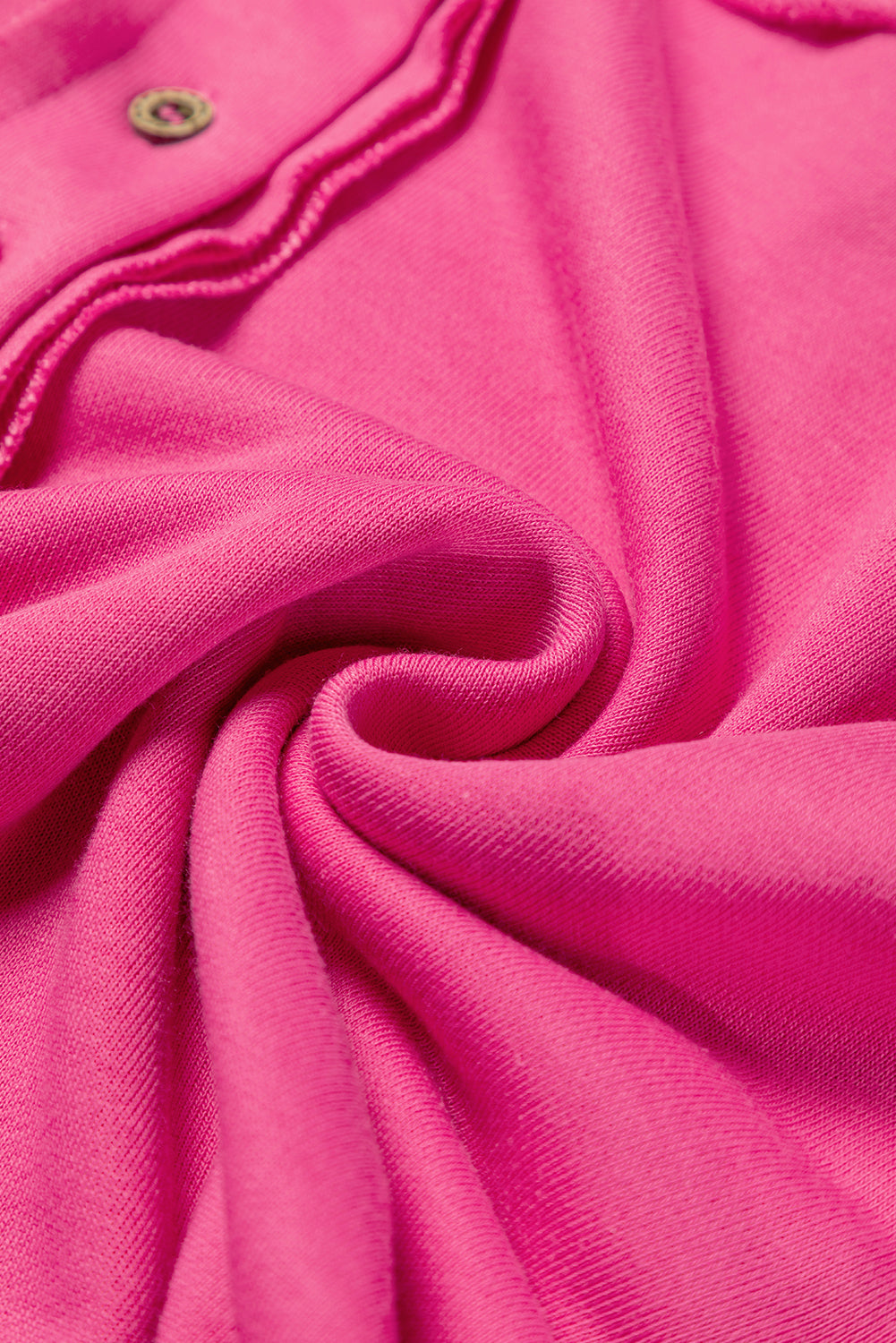 Slouchy Henley-Sweatshirt mit tief angesetzter Schulterpartie in Pink
