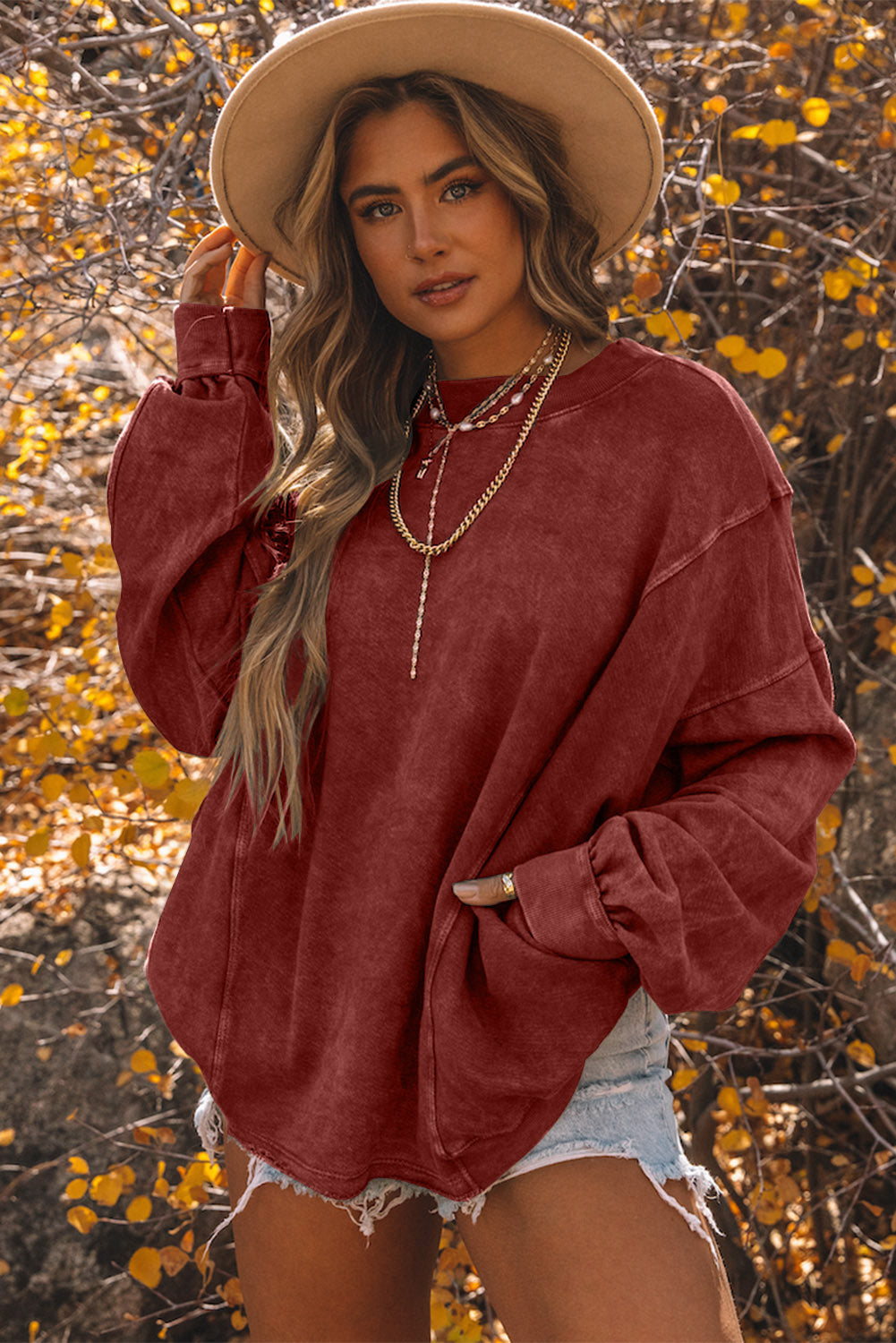 Gray Twist Butterfly Oversized Sweatshirt