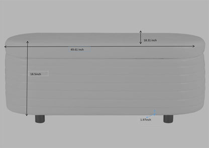 White Velvet Multi-Functional Storage Bench