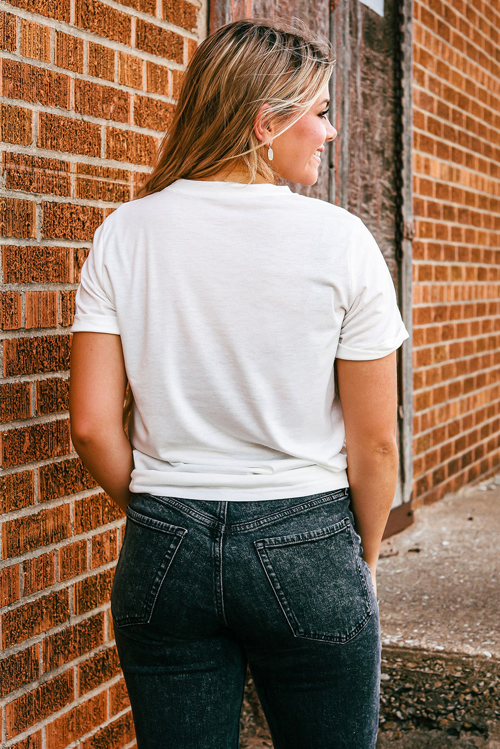 White Whatever Spices Your Pumpkin Letter Print Graphic Tee