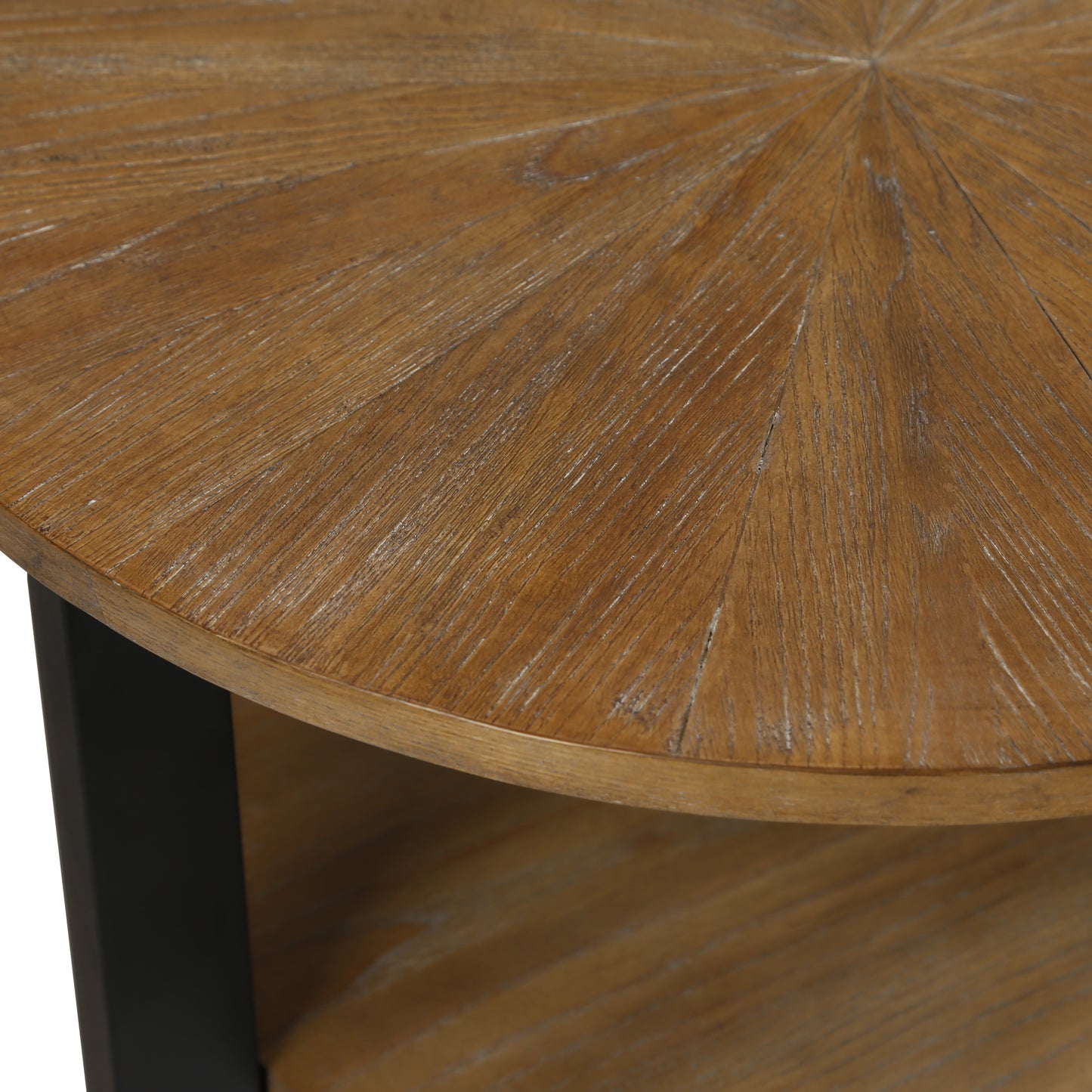 Rustic Brown Round End Tables