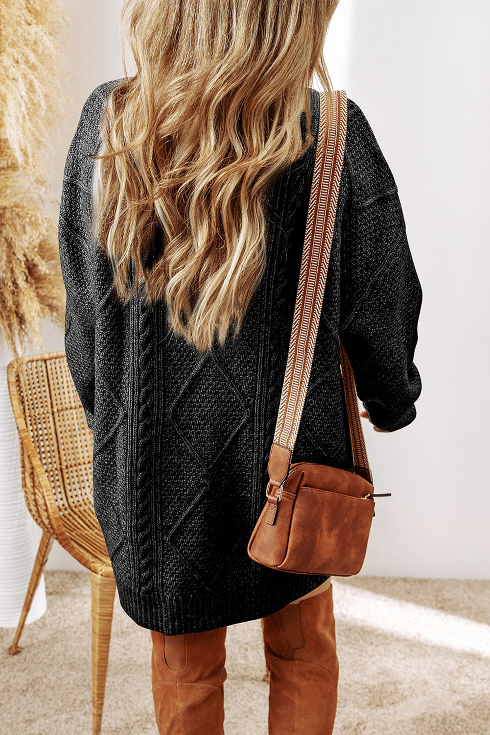 Knit Loose Fit Sweater Dress