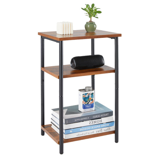 Brown Small Bedside Storage Table