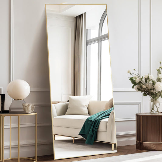 71"x26" Gold Rectangular Full Length Vanity Mirror
