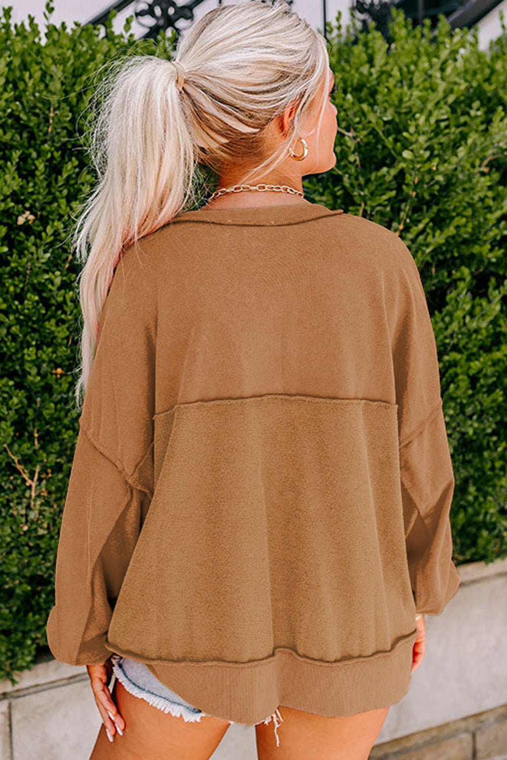 Slouchy Drop Shoulder Sweatshirt