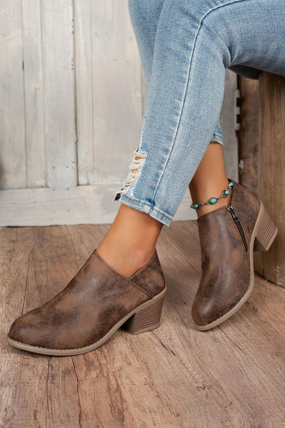 Suede Casual Ankle Boots