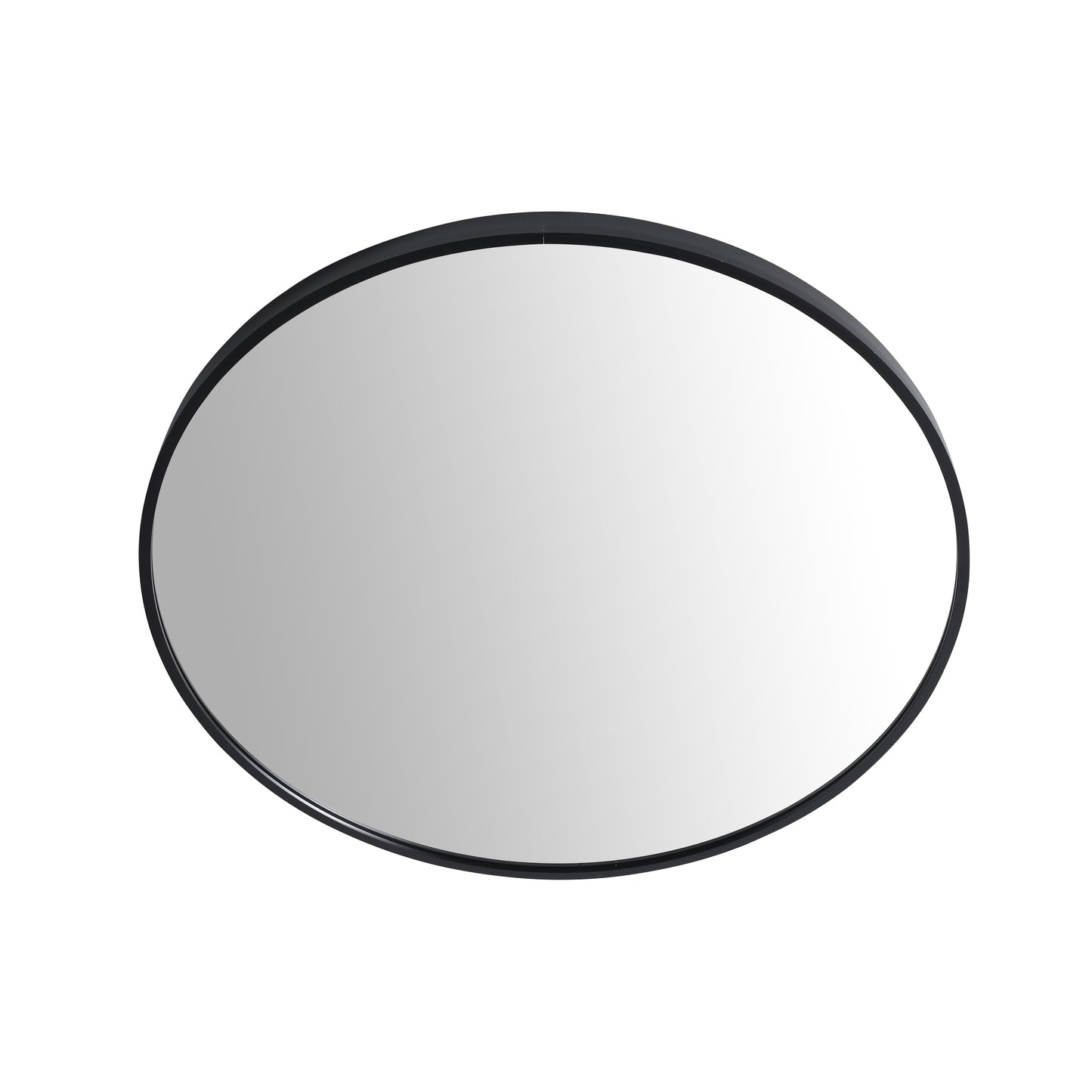 Large Round Black Circular Mirror