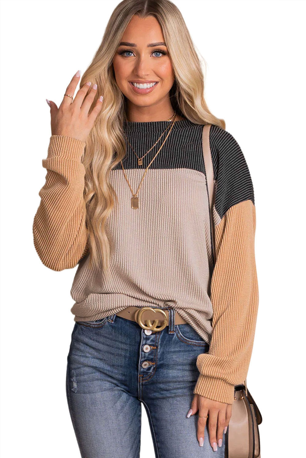 Corduroy Long Sleeve Top