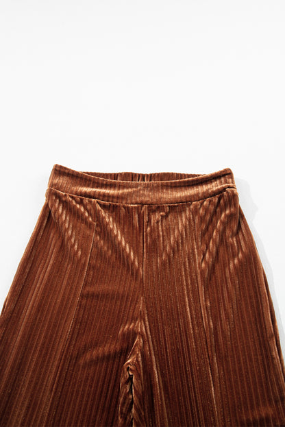 High Waist Corduroy Flare Pants