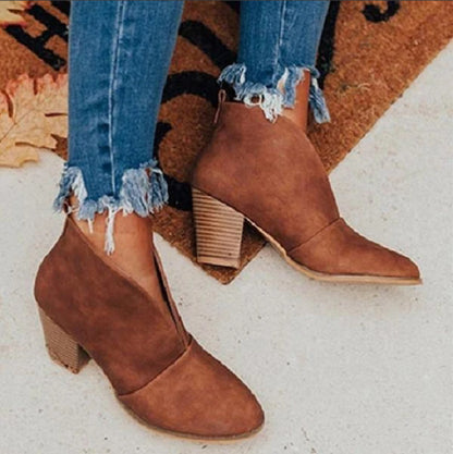 Short Slip-On Chelsea Fashion Boots