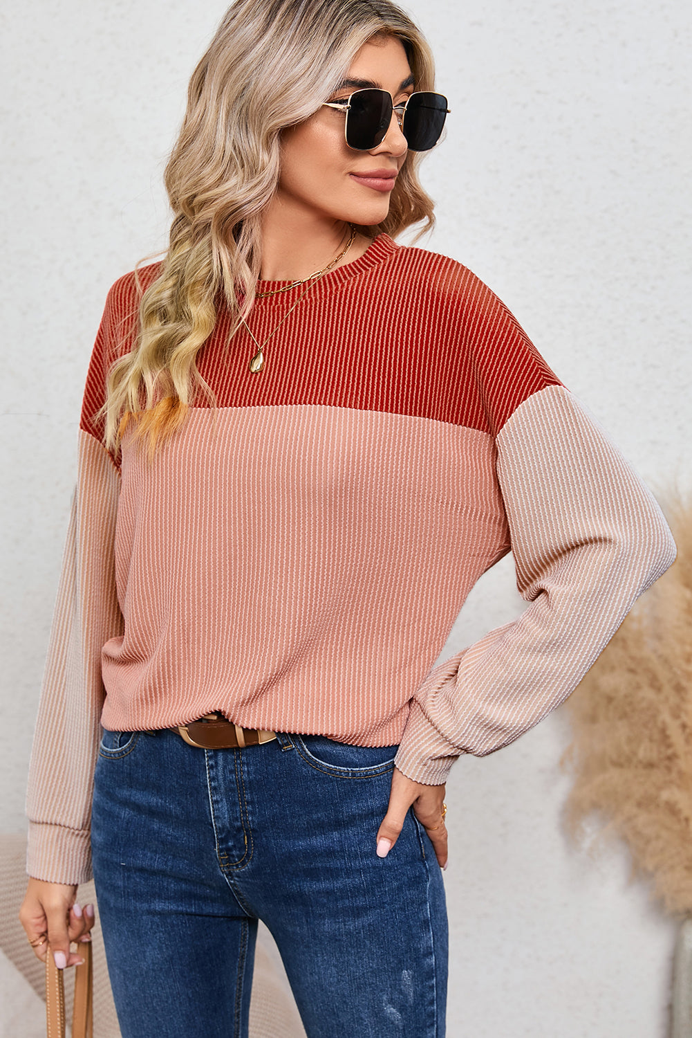 Corduroy Long Sleeve Top