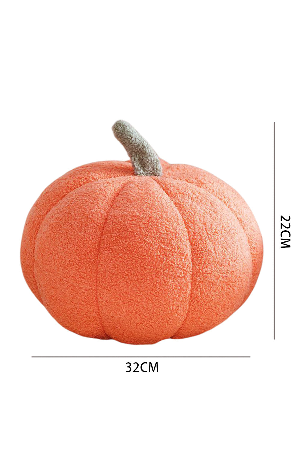 Grapefruit Orange Pumpkin Shape Plush Cushion