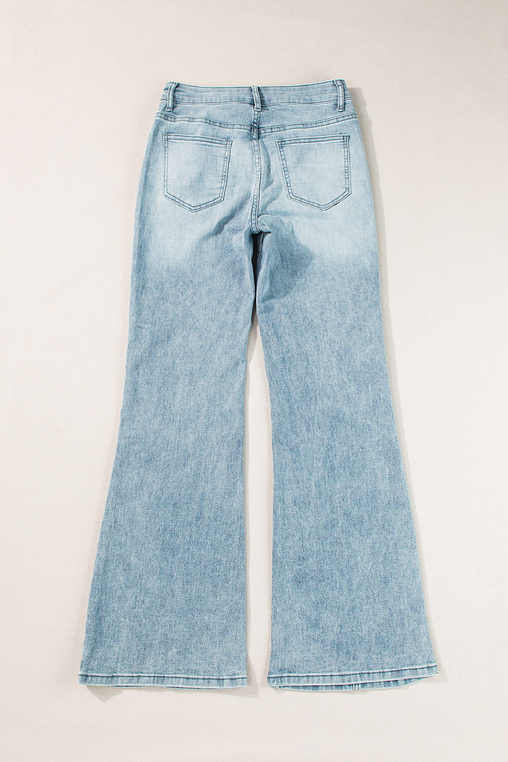 Dusk Blue Acid Wash Wide Leg Jeans