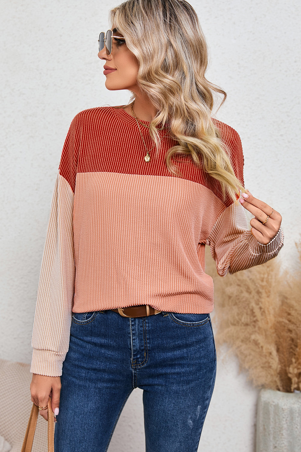 Corduroy Long Sleeve Top