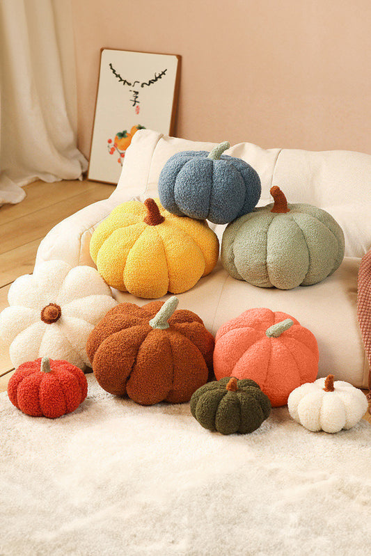 Grapefruit Orange Pumpkin Shape Plush Cushion