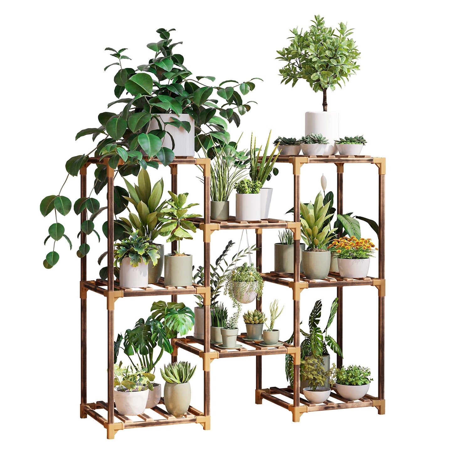 Natural Wood Plant Shelf/Stand