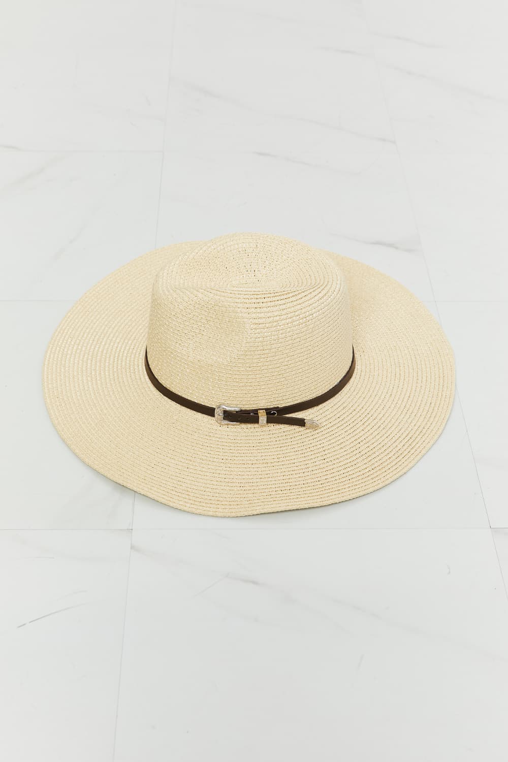 Ivory Boho Summer Straw Fedora Hat