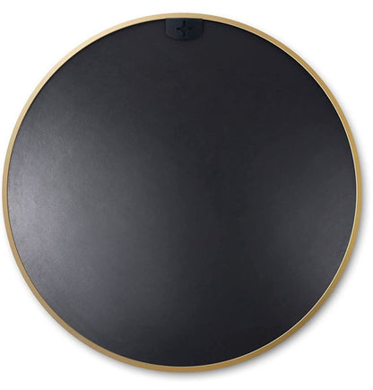 Gold Metal Round Bathroom Mirror