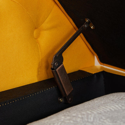 Yellow Large Storage Sofa Bench
