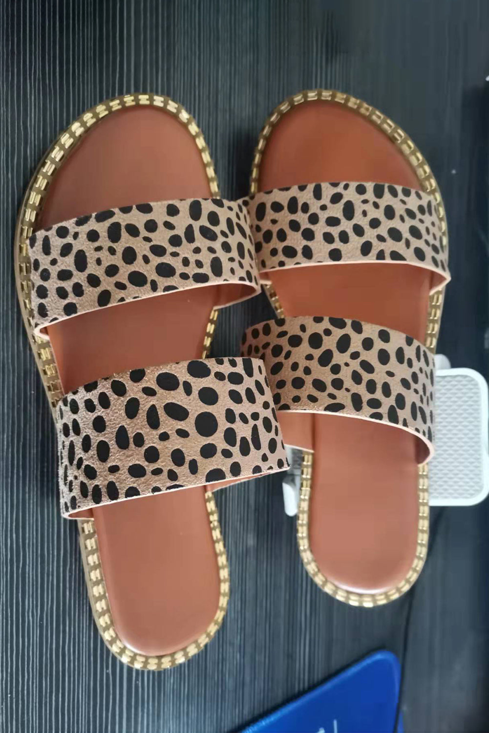 Leopard Strap Casual Flat Sandels