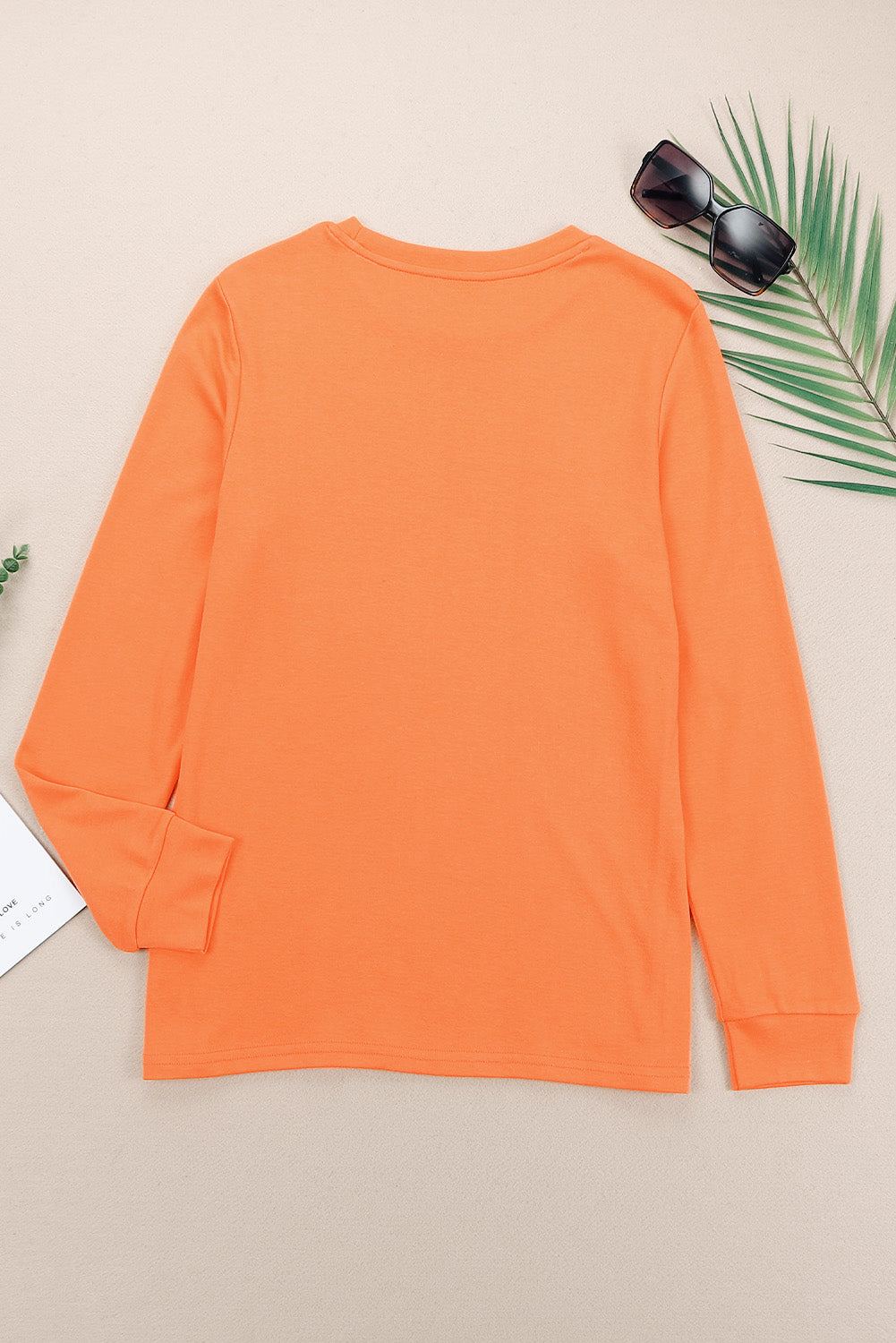 Orange HELLO FALL Pumpkin Graphic Sweatshirt