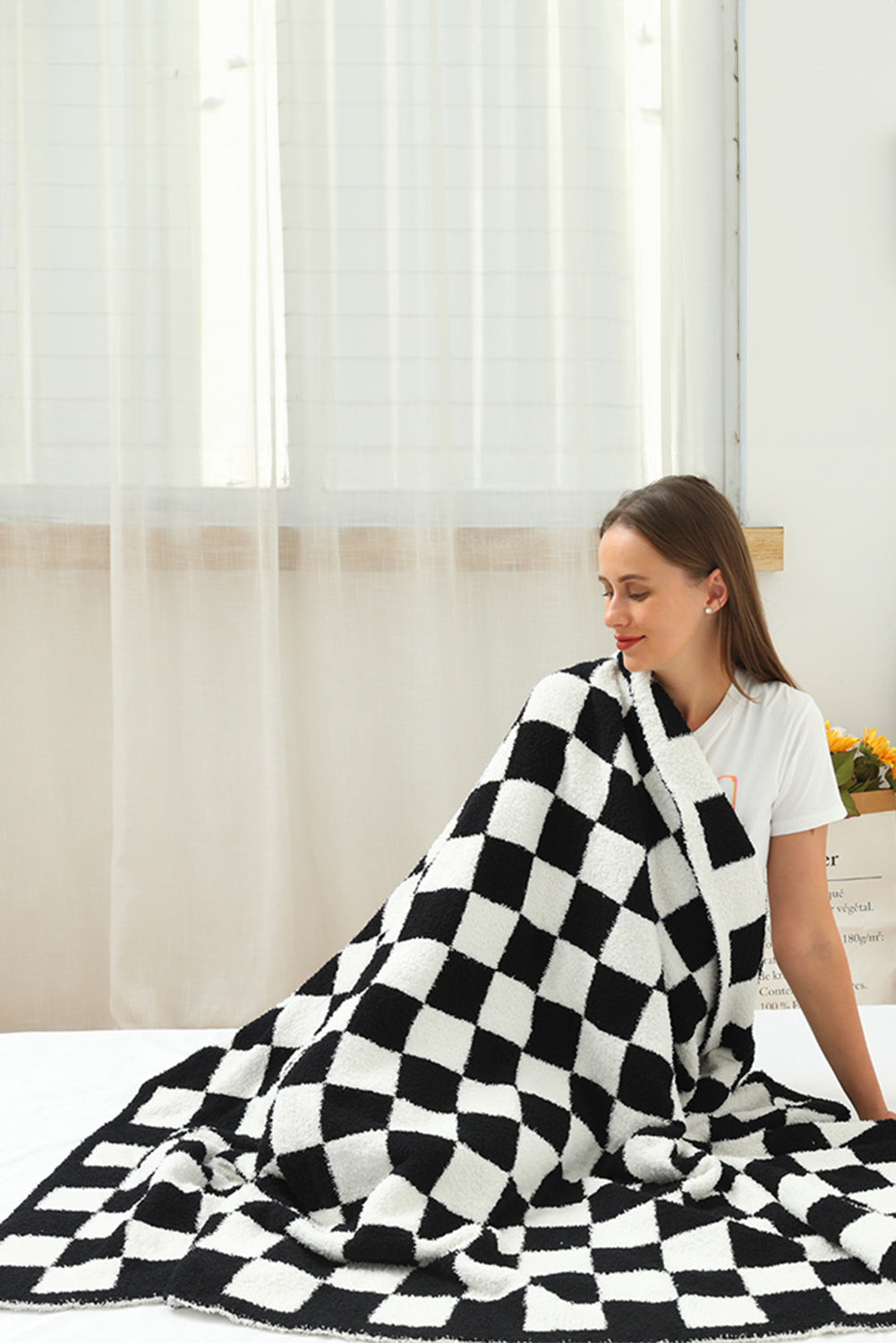 Checkerboard Flannel Blanket