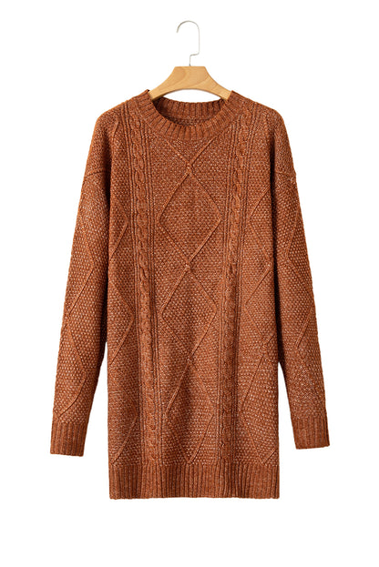 Knit Loose Fit Sweater Dress