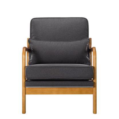 25.4” Charcoal Modern Accent Chair
