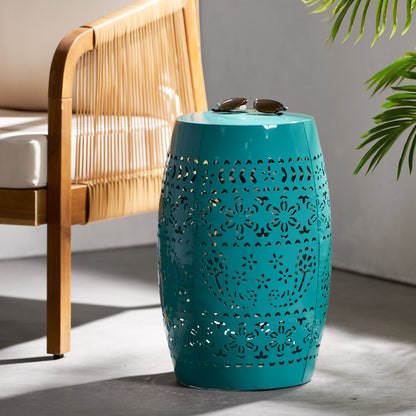 Teal Side Table