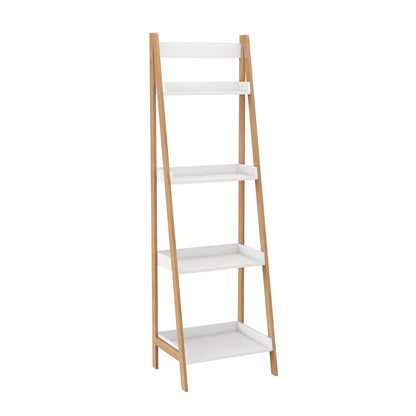 White Four Tier Bookshelf