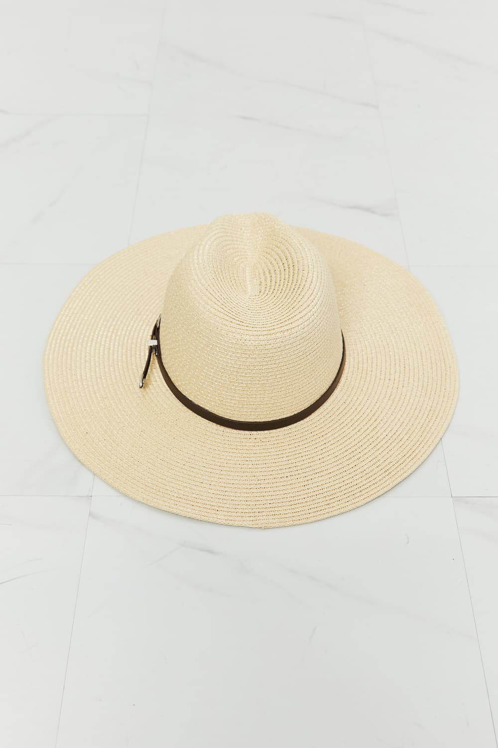 Ivory Boho Summer Straw Fedora Hat