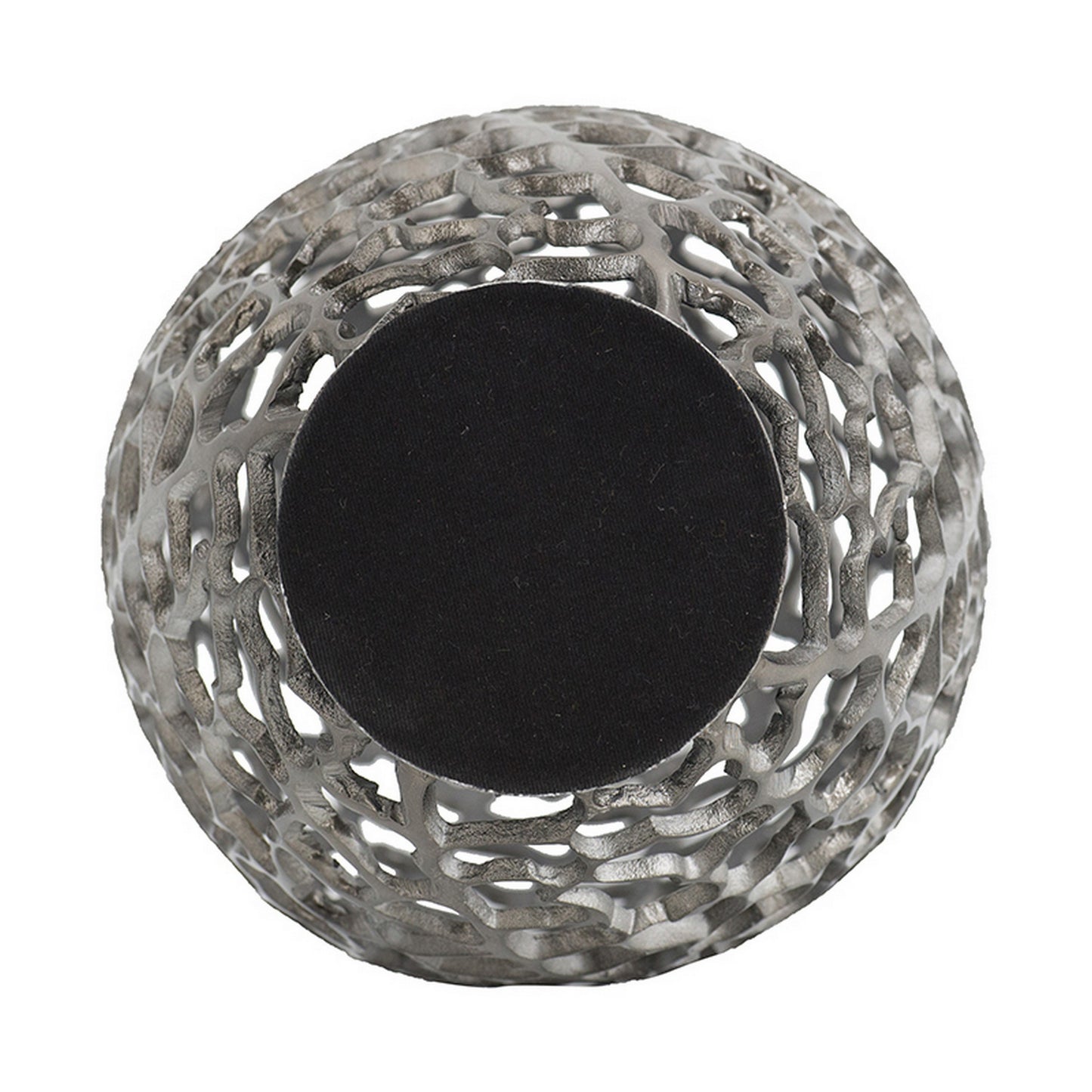 Smoke Black Aluminum Round Barrel Vase