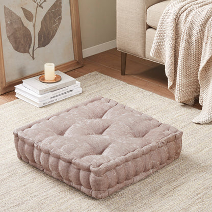 Blush Poly Square Floor Pillow Cushion