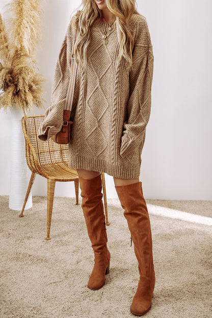 Knit Loose Fit Sweater Dress