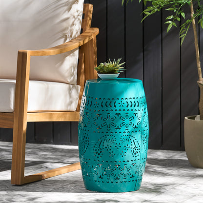 Teal Side Table