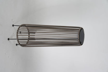 2-Pack Brown Outdoor Wicker Floor Solar Lamps